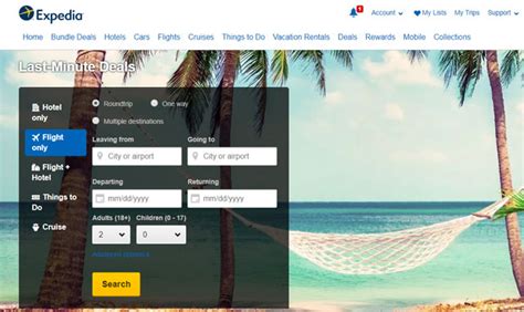 expedia last minute flights